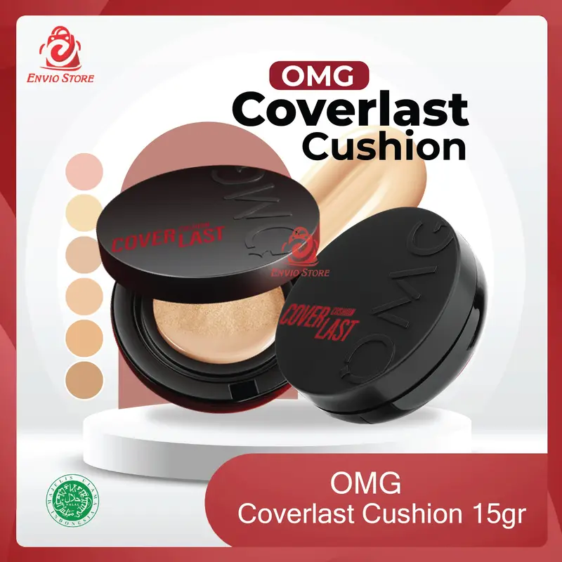 ENVIO - OMG Oh My Glam Coverlast Cushion 15gr - Cushion High Coverage Long Lasting OMG 0