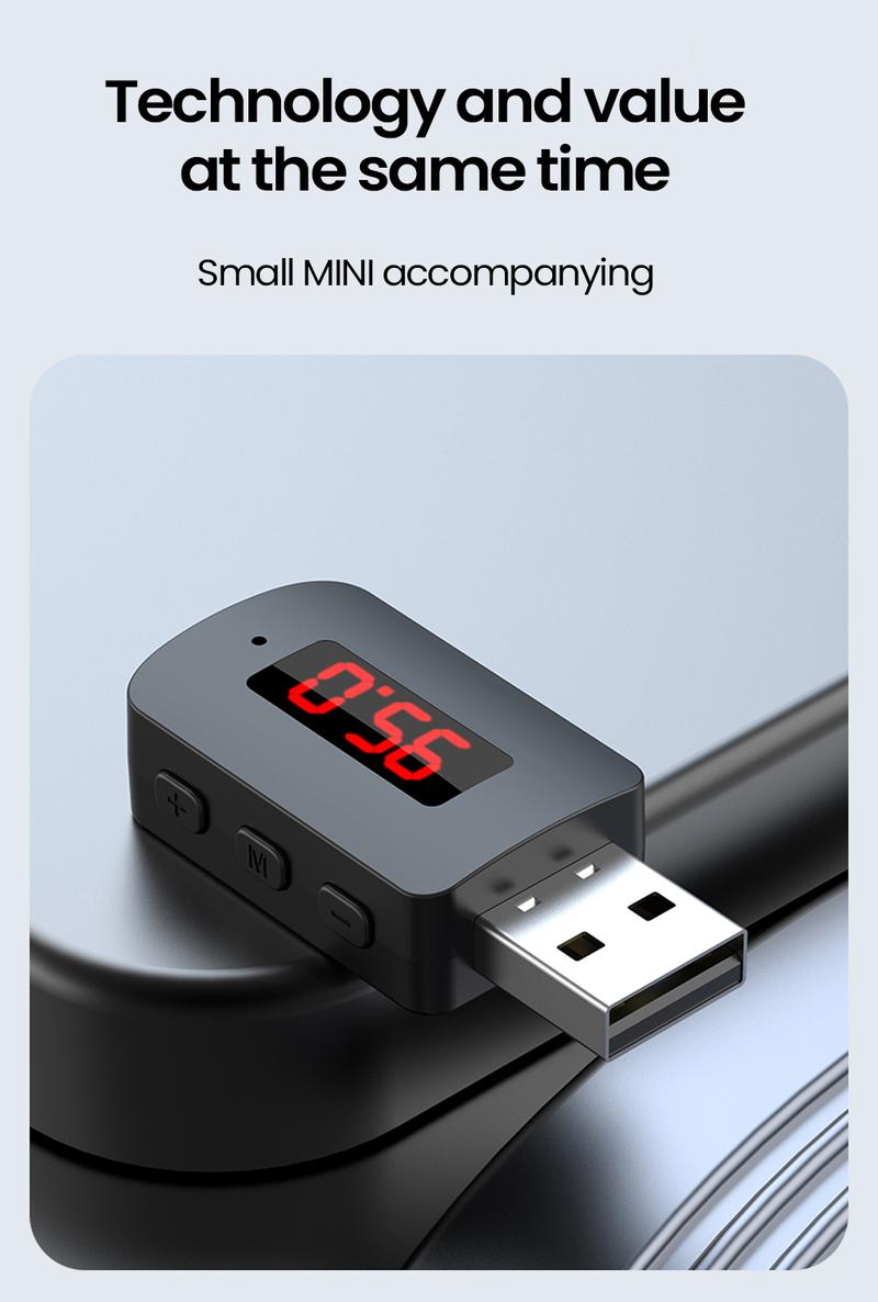 Product Introduction of Bộ Chuyển Đổi AUX trên ô tô Bluetooth không dây, Bộ Thu Âm Thanh BT5.4, Máy phát FM trên ô tô, Bộ Chuyển Đổi âm thanh âm Nhạc 21