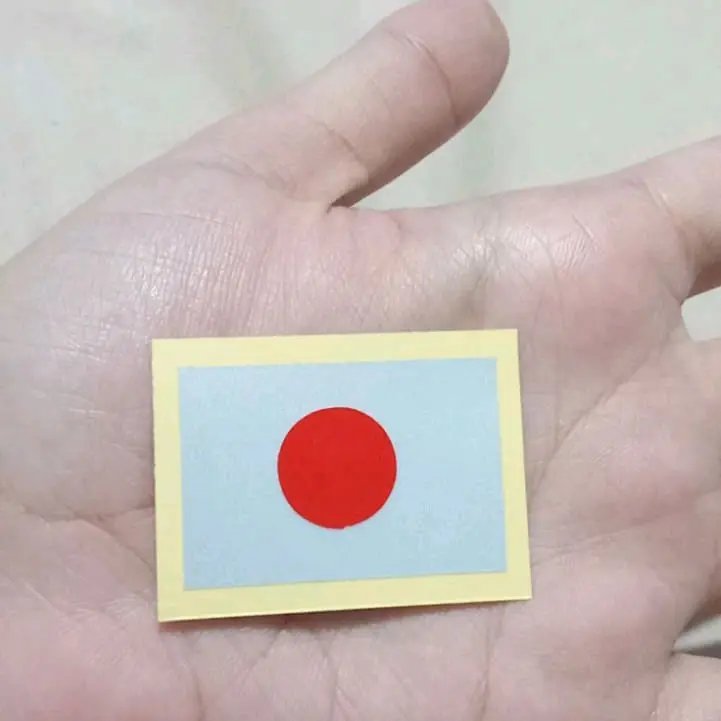 sticker timbul bendera jepang berbahan reflektif dan berkualitas baik ukuran 3,8cm x 2,6cm untuk di motor mobil dll 4