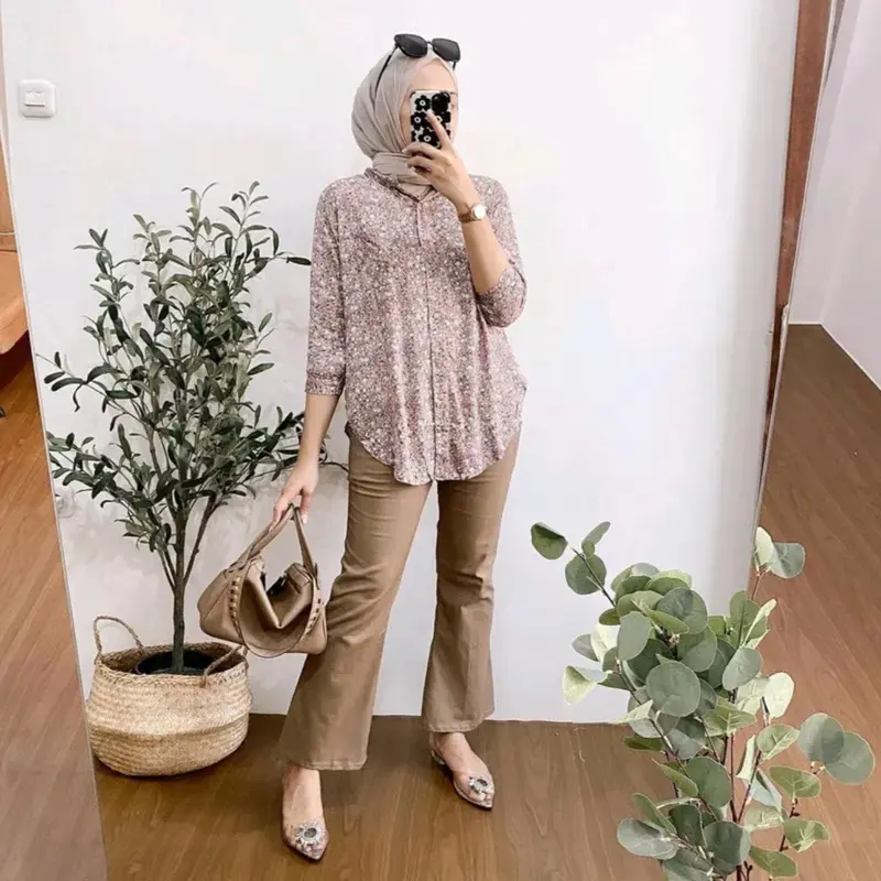 Celana Cutbray Basic Katun Twil Combad Strecth 3