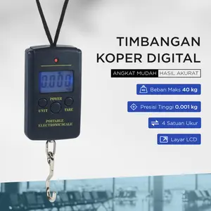 Timbangan Koper 40kg 10g Digital Gantung Daging Luggage Scale Tas OCS-3
