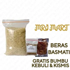 Beras basmati 1kg Gratis Bumbu Kebuli dan kismis pulen nikmat