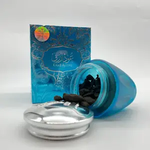 ALMAS Oud Azraq Bokhour 40gr Bukhur Bubuk Kayu Wewangian Arab KSA Untuk Rumah Acara Pengajian Maulid Akad Nikah Relaksasi