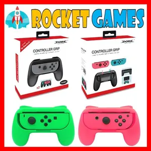 Dobe Nintendo Switch Controller Grip GREEN PINK