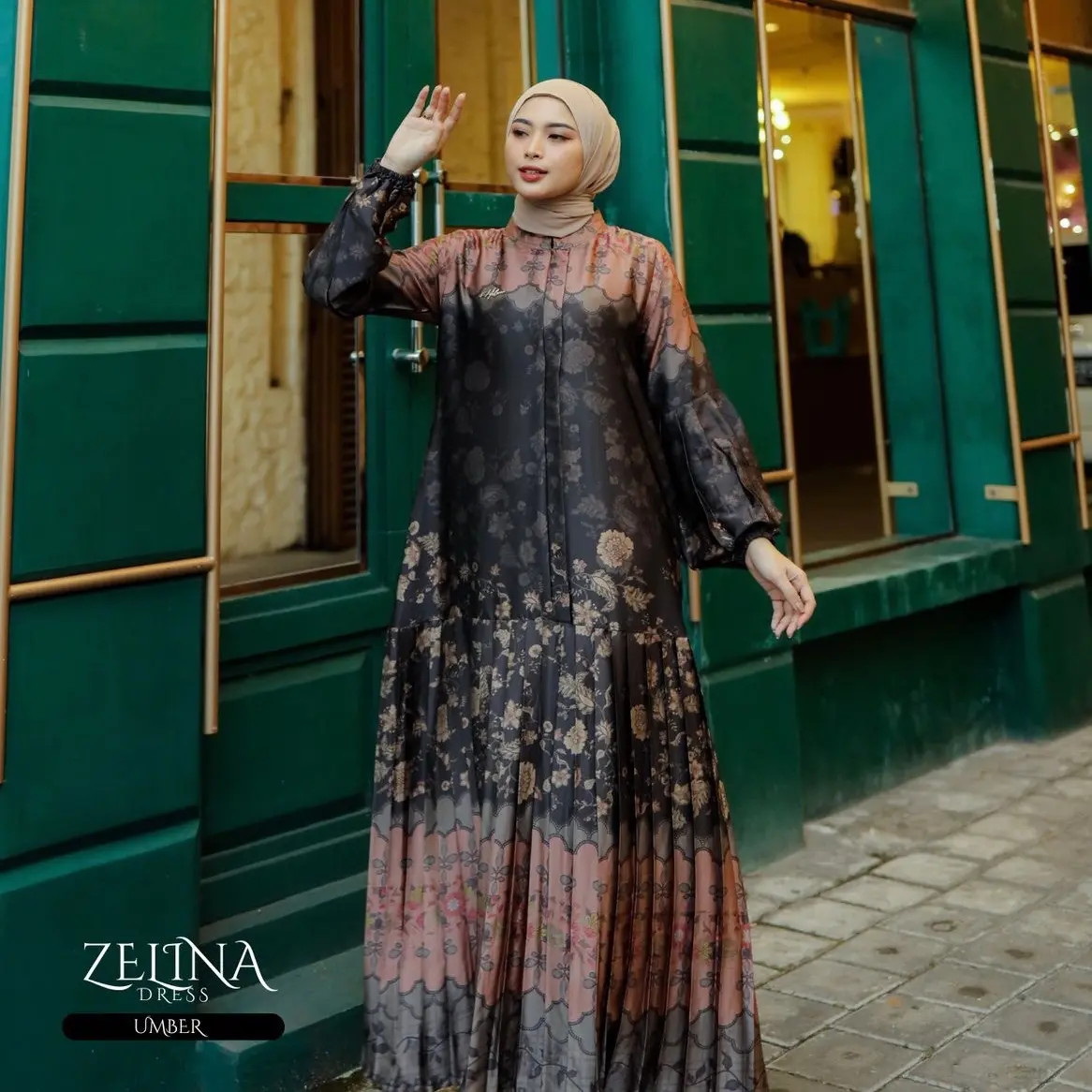Zelina dress by halwa apparel agen resmi