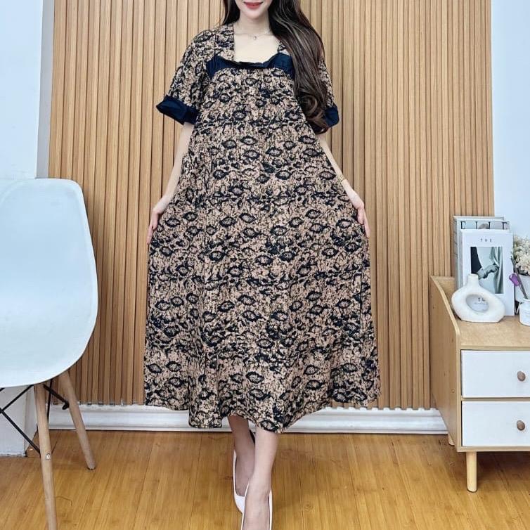 Daster fuji Rempel Bahan Rayon Adem  (Asli Batik Pekalongan ) 2