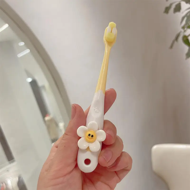 Bàn Chải Đánh Răng Trẻ Em, Thiết Kế Hoạt Hình Trái Cây Dễ Thương, Hình Dâu Tây, Lông Mềm Siêu Mịn, Bàn Chải Làm Sạch Và Chăm Sóc Răng Miệng, Thích Hợp Cho Trẻ 2-12 Tuổi 7