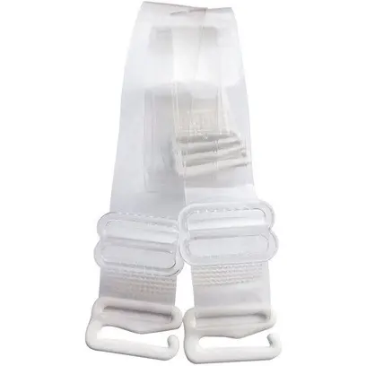 TALI BRA TRANSPARAN 1 PASANG / TALI BH TRANSPARAN BENING / TALI KUTANG TRANSPARANT / BRA STRAP PENGAIT BRA 4