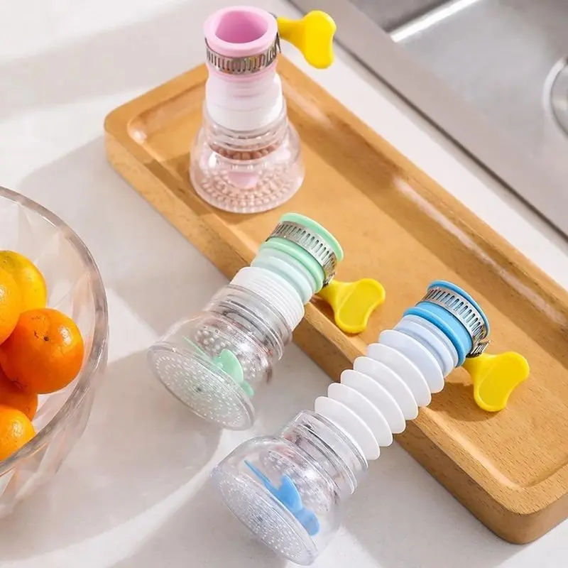 "Đầu Vòi Rửa Bát Tăng Áp 360 Độ Chống Bắn Nước Dễ Dàng Kéo Dài Cho Nhà Bếp"