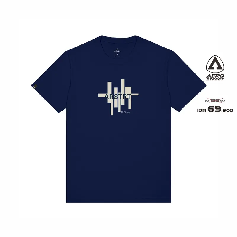 Aerostreet T Shirt Elio Navy Kaos T Shirt AAAAA 0