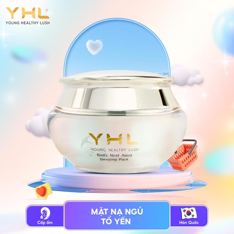 Mặt nạ ngủ tổ yến YHL Hàn Quốc 50ml - Giúp cấp ẩm và collagen cho da căng mịn - Skincare