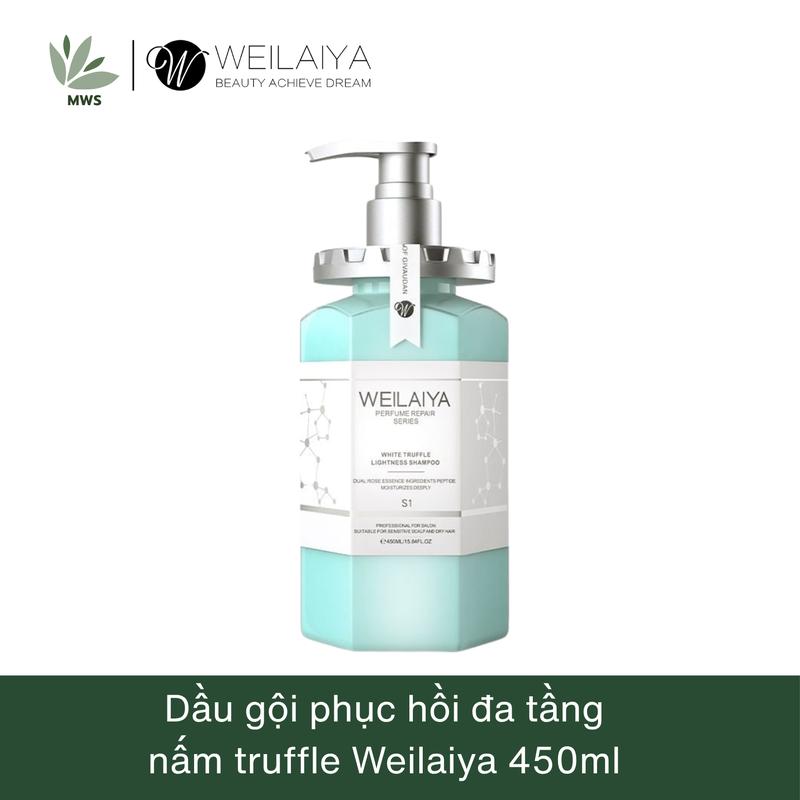  Dầu gội phục hồi đa tầng nấm Truffle WEILAIYA 450ml Gội đầu nam nữ phục hồi tóc hư tổn hương thơm sang trọng  Chính hãng  