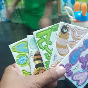 【Lisensi Resmi】Puzzle 3D Serangga - Mainan Edukatif untuk Anak Usia 3-6 Tahun, Mainan DIY Tangan, Model Rakit Dinosaurus & Hewan