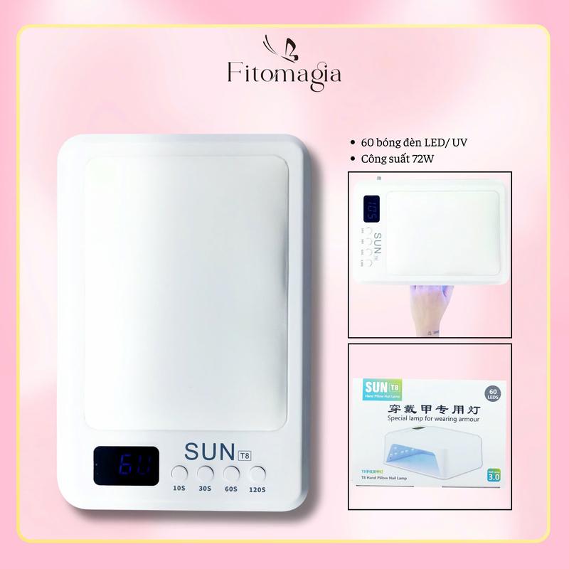 GIÁ SỐC TRONG PHIÊN LIVE Máy Hơ Gel SUN T8 Màu Trắng 72W 60LED Bảo hành 6 tháng-Khoang hơ rộng - KHÔNG TÍCH ĐIỆN