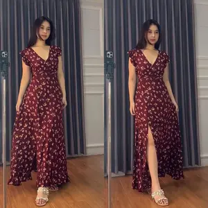 Patricia Slit Long Dress | Dress Pesta | Dress Kundangan