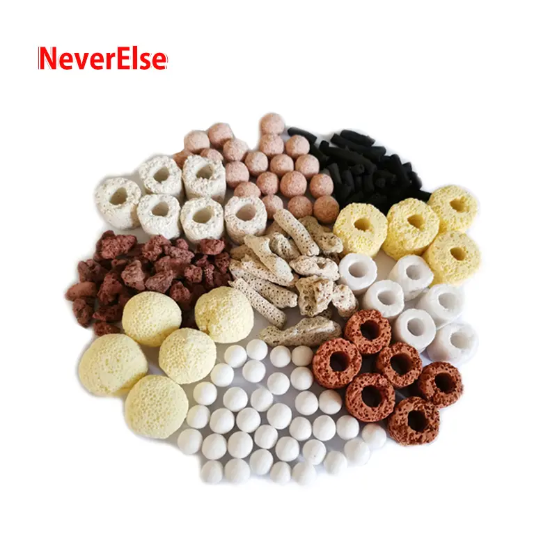 Vật Liệu Lọc Sinh Hóa Bể Cá, 0.2kg Và 0.5kg, 10 Loại Vòng Bóng Lọc Sinh Học, Nhẫn Gốm Than Hoạt Tính, Tặng Kèm Túi Lưới, Thích Hợp Cho Ao Bể Cá, Bể Cá, Phụ Kiện Bộ Lọc, Nhà Vi Sinh Cho Vi Khuẩn Nitrat Hóa, Vỏ Xương San Hô Bể Cá 0