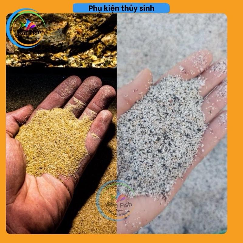  Cát Nắng Vàng Siêu Mịn | 200Gr-500Gr-1KG | Trải Nền Trang Trí Bể Cá Thủy Sinh Biotope. 