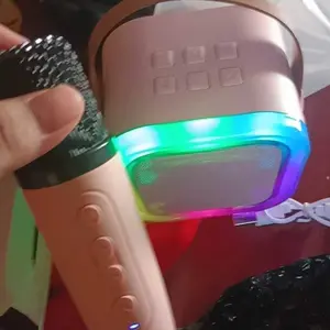 【NURUL119] K12 Speaker Bluetooth Karaoke With 2Mic 3D Stereo Mini Bluetooth Speaker Set Full bass Karaoke