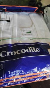Product Review of (3pcs)Singlet Crocodile  Pria  Katun 801 V./ Kaos dalam  Cowok Putih./kaos dalam  Dewasa Remaja from A**A 0