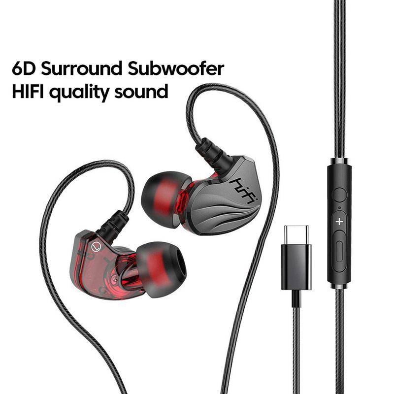 Tai Nghe Trong Tai Loại C, 3.5MM, Có Dây, Có Mic, Tai Nghe Nhét Tai Nghe Nhét Tai, Âm Trầm Hifi, Giải Mã Kỹ Thuật Số, Tương Thích Với Samsung Galaxy S24, S23 Plus, Huawei, Xiaomi, Redmi, Oppo, Vivo, Tai Nghe Có Dây Cầm Tay POCO