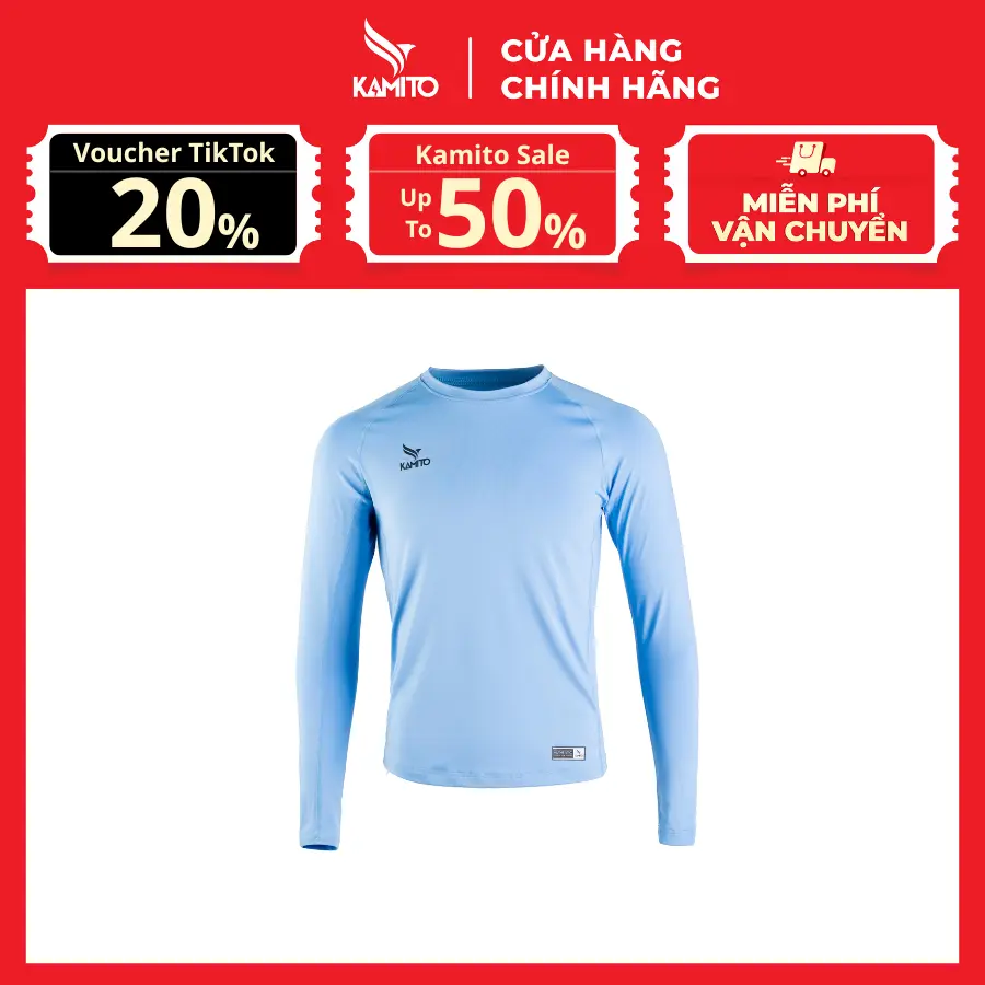 Áo giữ nhiệt Kamito Body Fit Pro form regular fit, vừa vặn với mọi dáng người,  co dãn, chịu lực tốt, mềm mại  Trang Phục Sport Tập Thể Dục Top Golf Chạy Bộ Đá Banh,...