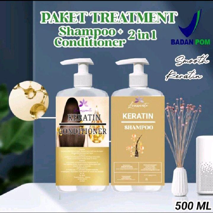 PAKET HEMAT SAMPO+CONDITIONER KERATIN SALON BEST COMBO EXTRA PERAWATAN RAMBUT 0