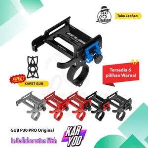 Phone Holder HP GUB P30 PRO Original - Holder Handphone Motor dan Sepeda