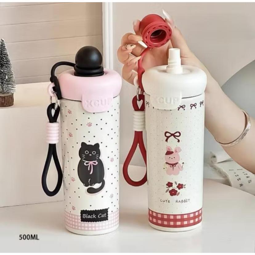 Tumbler Stainless Steel SUS 316 600ml Cute Free Gantungan 2381/2385/2383-1/9262/2029 Tumbler Stainless Steel SUS 316 600ml Cute Free Gantungan 2381/2385/2383-1/9262/2029