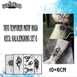 Tato Temporer set O motif kecil Naga kalajengking