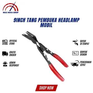 MAX 9inch Tang pembuka headlamp Mobil Tang Lancip Tang klip Mobil Keling Plastik Lampu Pembuka Alat Pelepas Lampu Untuk Tang 9 inch