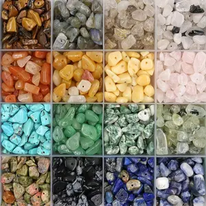 Tarotbythewolf - Drilled Chips Crystal Stone - Manik Kerikil Batu Alam Bahan Kerajinan Set 5 gr