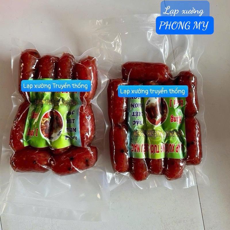 Lạp xưởng truyền thống (KHÔNG QUÀ )sấy DẺO CAO CẤP 80% nạc 1kg - đặc sản Cai Lậy Tiền Giang vị mặn ngọt Chua - đóng gói hút chân không ,