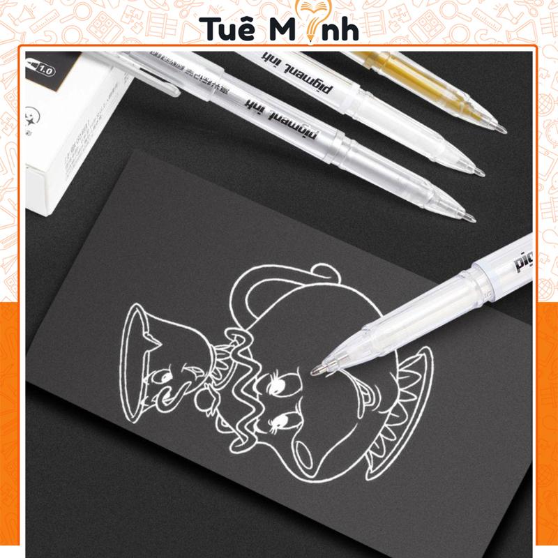  Bút nhũ lấp lánh viết thiệp Baoke B89 bút kim tuyến nhiều màu nổi bật viết ngòi 1mm mực gel nước nhũ 