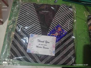 Product Review of Lavanya - Laksita Top - Baju/Atasan/Kaos Batik Lurik Lengan Panjang from M**i I** 0