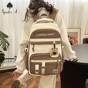 SpadesA Tas Ransel Wanita Korean Style Ransel Sekolah Ransel Laptop Tahan Air Tas Sekolah Pria