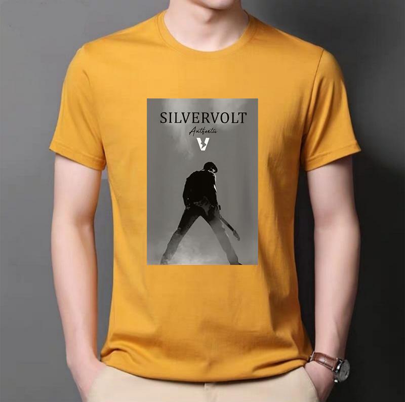 Baju Kaos Pria Distro Silvervolt Original Tangan Pendek Tshirt Oblong Cowok dan Wanita Dewasa Simple Keren Bahan Katun Combed 30S Variasi Ukuran M L XL Sablon High Quality Standar Kain Lembut Nyaman Polos 5