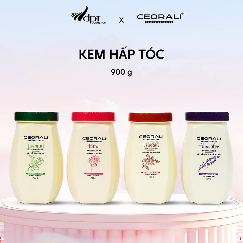  Kem ủ tóc hấp tóc Dưỡng Tóc phục hồi hư tổn Ceorali hương thơm quyến rũ sang trọng 900g duong toc 
