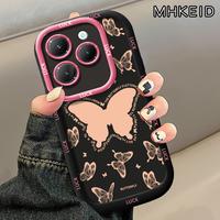 Gambar MHKEID Casing Hp untuk Infinix Hot 40 4G Hot 40 Pro 4G Case Pola Kupu-kupu Biru Kasing kepulan krim Silikon Softcase Casing - Gaya1, Infinix Hot 40 4G dari MHKEID MALL Kab. Tangerang 4 Tokopedia