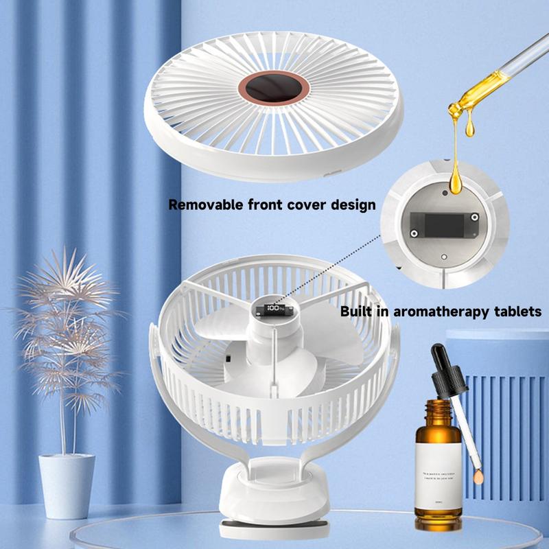 Brezzy Quạt Tích Điện Để Kẹp Bàn Mini Usb Kẹp Xe Đẩy Cho Bé điều Hoà Làm Mát Có Thể Xoay 720° JH-022 3