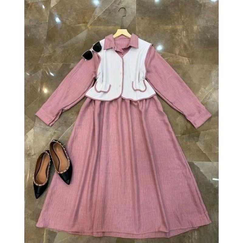 GAMIS RENATA ROMPI LEPAS PASANG CRINKLE AIRFLOW PREMIUM 5