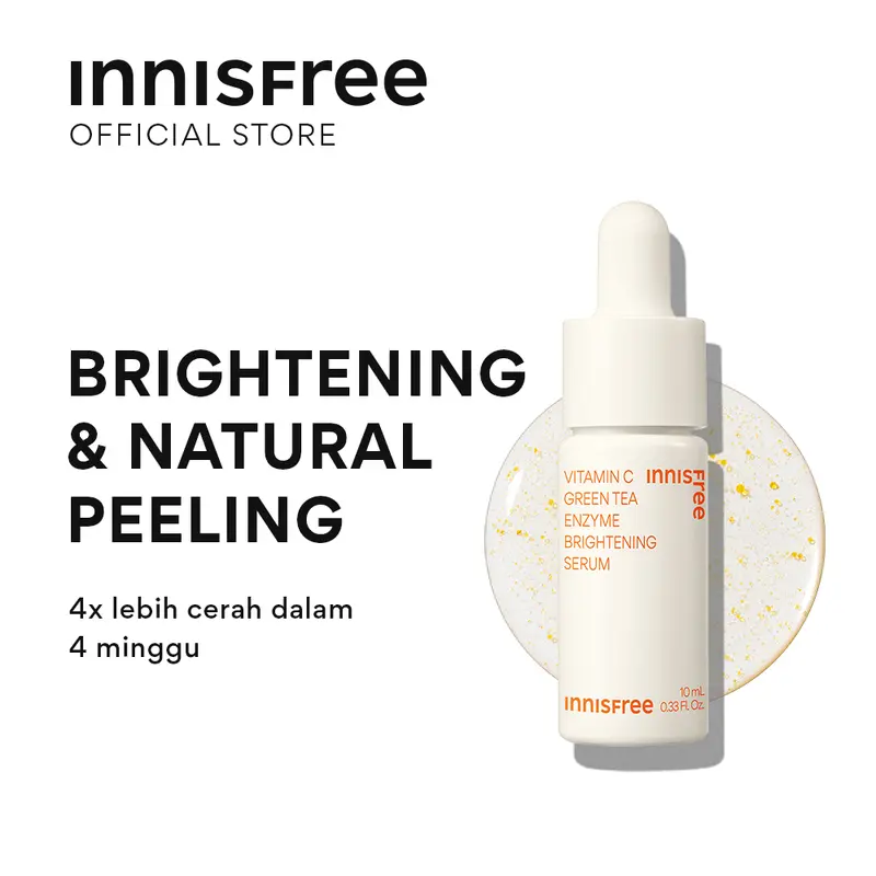 Innisfree Vitamin C Green Tea Enzyme Brightening Serum 10ml / Serum Pencerah Noda Hitam 0