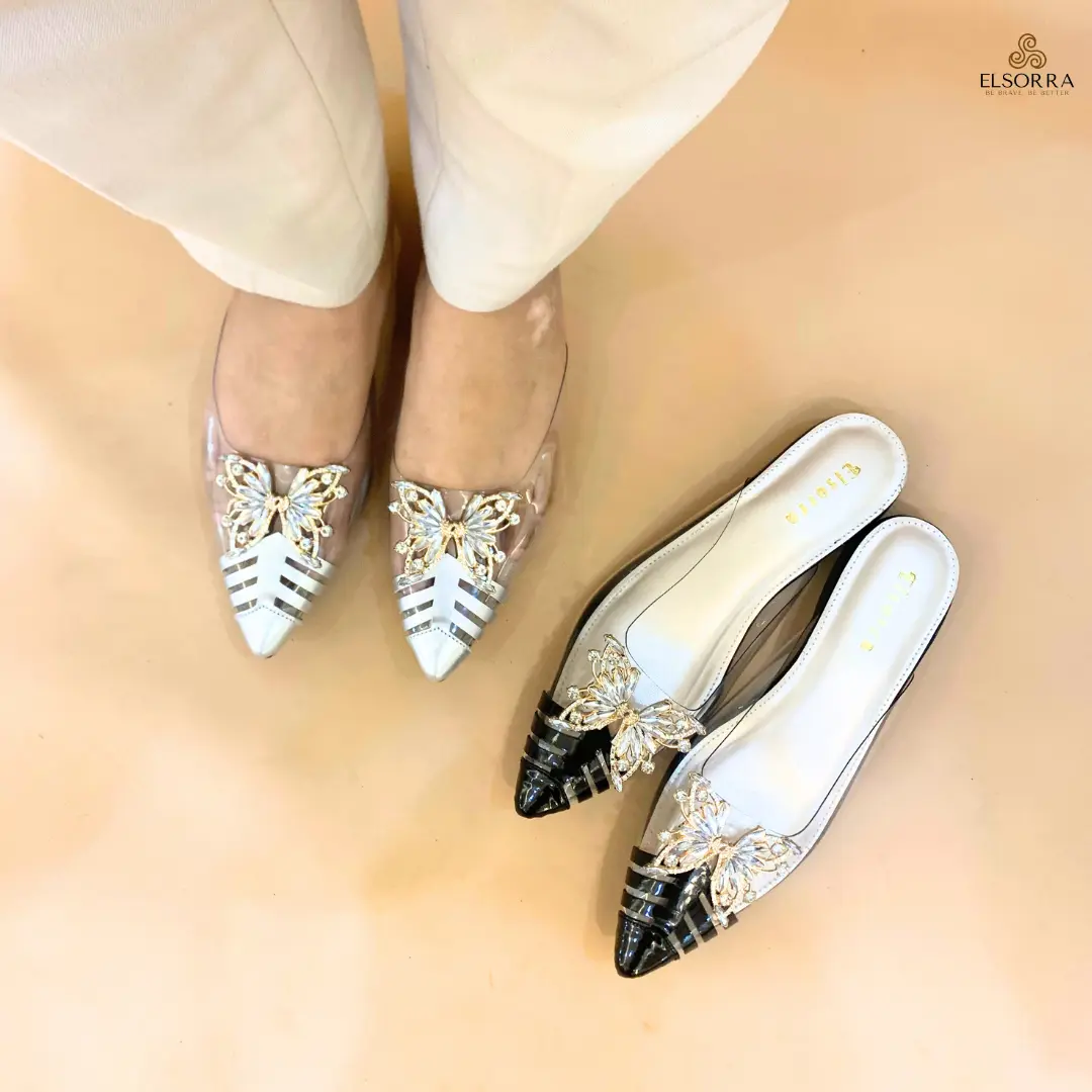 Elsorra 'Maíre' - Mules Shoes Wanita - Flatshoes Mewah - Sepatu Flatshoes Cantik