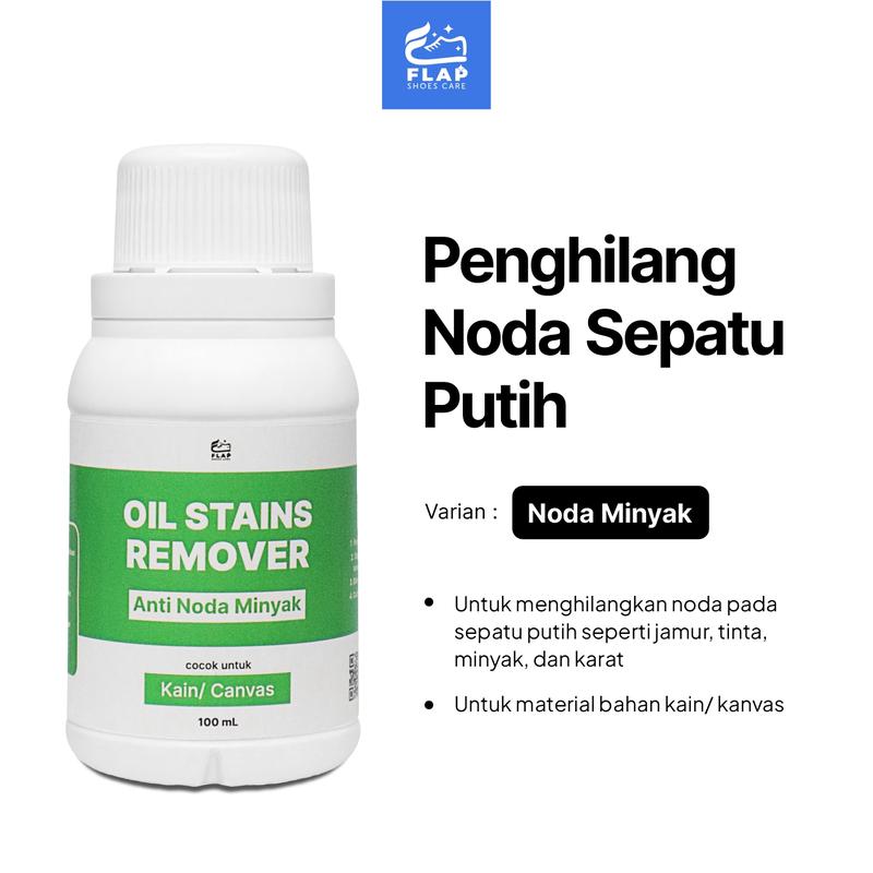 FLAP SHOES CARE Penghilang Noda Sepatu - Cairan Pembersih Anti Jamur/Karat/Minyak/Tinta - FLAP STAINS REMOVER 100mL Cleaner 4