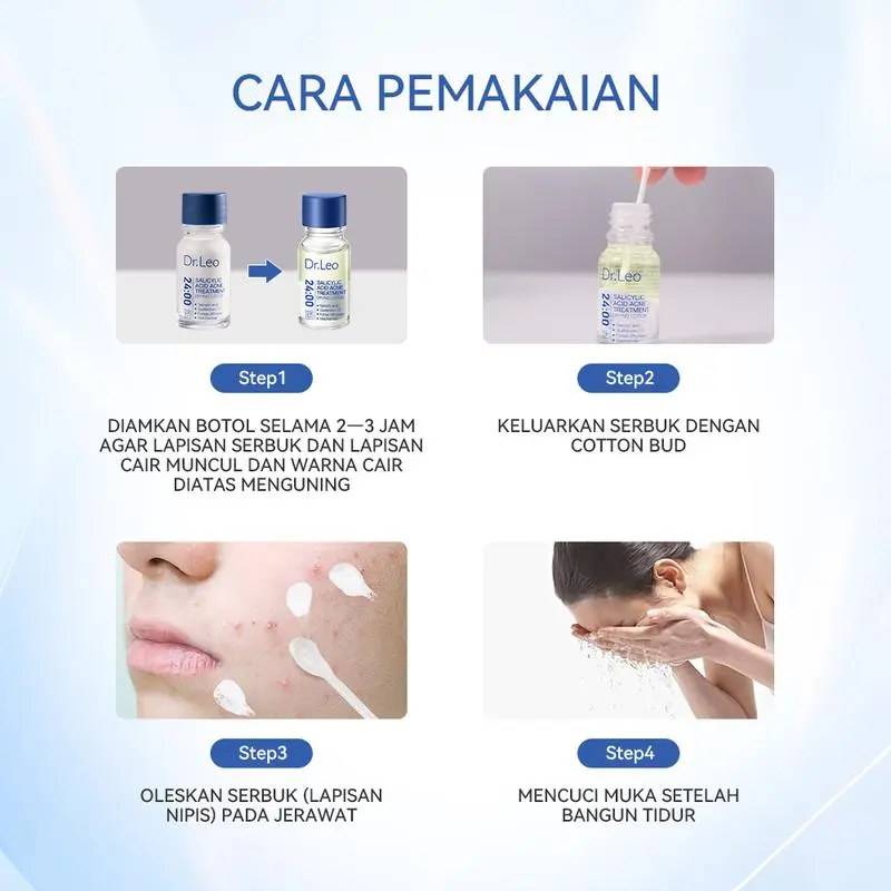 【AD】Dr. Leo 2 In 1 Anti Acne Cleansing Set Acne Drying Lotion Untuk Memudarkan Bekas Jerawat 10 ml + Clay Mask 100 g Yang Membersihkan Pori-Pori Secara Mendalam, Mengurangi Blackhead, Mengontrol Pengeluaran Minyak, Dan Membersihkan Kulit Wajah 3
