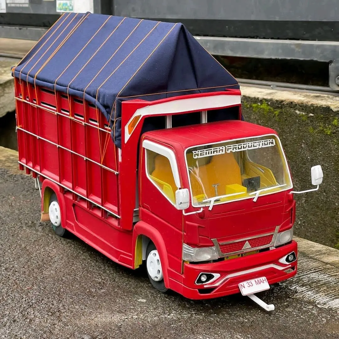 MINIATUR TRUK OLENG MAINAN ANAK FUL LAMPU..(COD) Roda Control