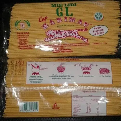 Mie Lidi Medan / Mie Gomak GL cap Harimau 1 kg - Kuning 0