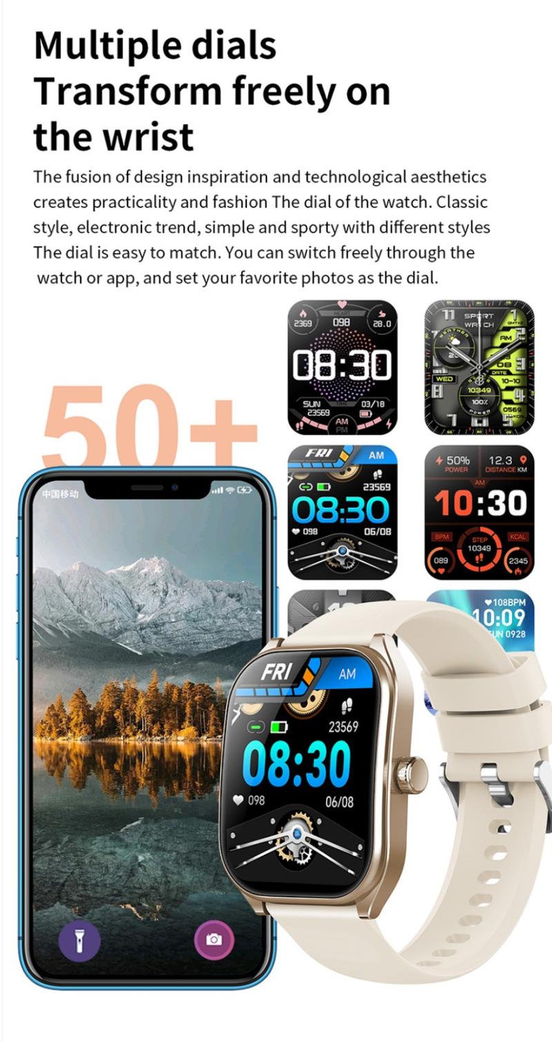 Product Introduction of Aolon Curve Smart Watch Amoled IP68 Waterproof 2.01-inch Curved IPS Screen Bluetooth Call Running Pace Custom Wallpaper Smartwatch Health Monitoring Jam Kaca 8