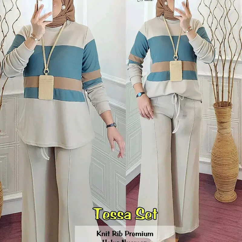 SETELAN BLOUSE DAN CELANA PANJANG WANITA / OUTFIT WANITA BY MARSELLA 3