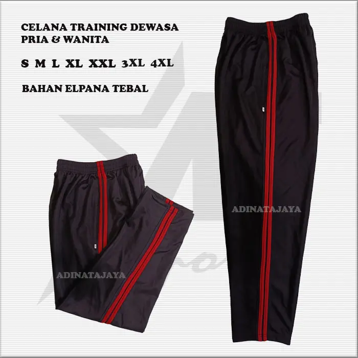 Celana Training Olahraga Dewasa Pria Wanita Sport Lari Joging Gym Senam Outdoor 0
