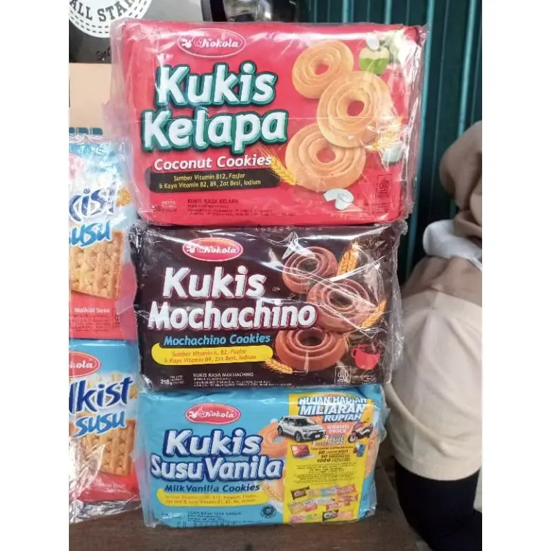 Cod / Kokola kukis butter 218 gram 3 pcs / Kokola kukis 218 gram / Kokol kukis kelapa / Kokola kukis rasa mochachino_kelapa_susu_butter / Kukis kokola 218 gram 3 pcs 2